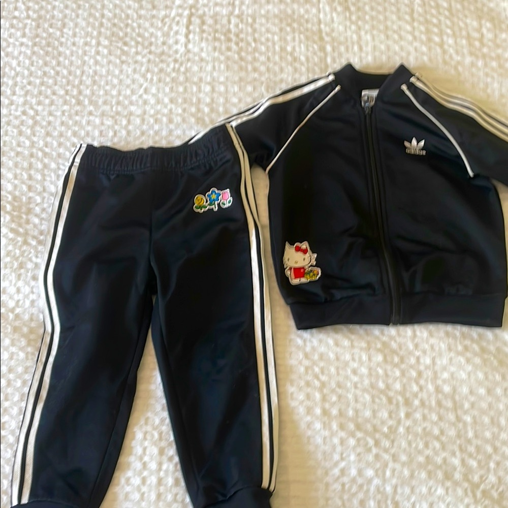 Adidas Black Hello Kitty Tracksuit